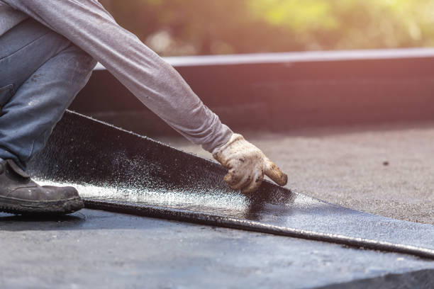 Professional Basement Waterproofing technician working in Medina, MN